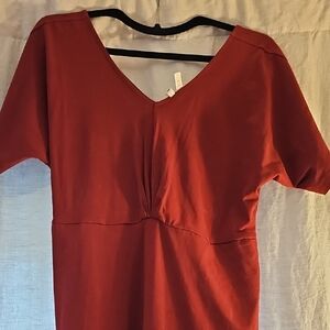 PACT Red Dress